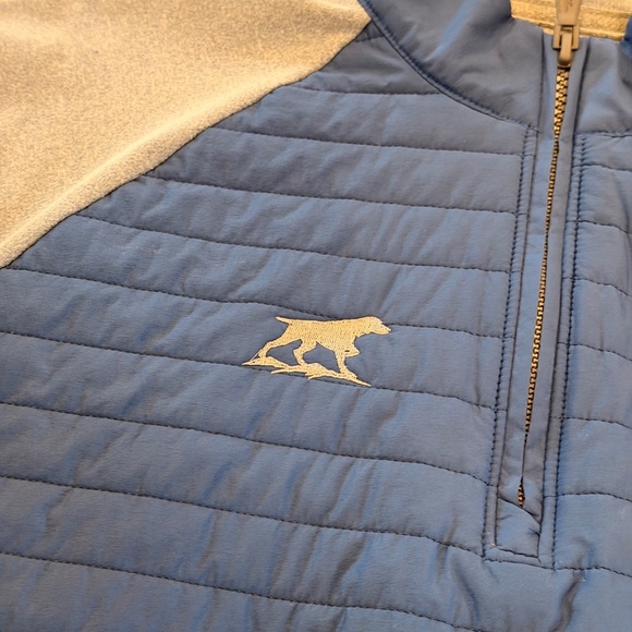 Johnnie-O Men's Golf Quarter-Zip Pullover in Blue Grey (Size Small) - Picture 3 of 8